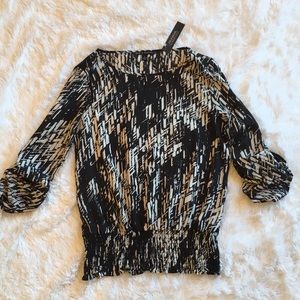 NWT Zac & Rachel Black & Ivory Top, Small